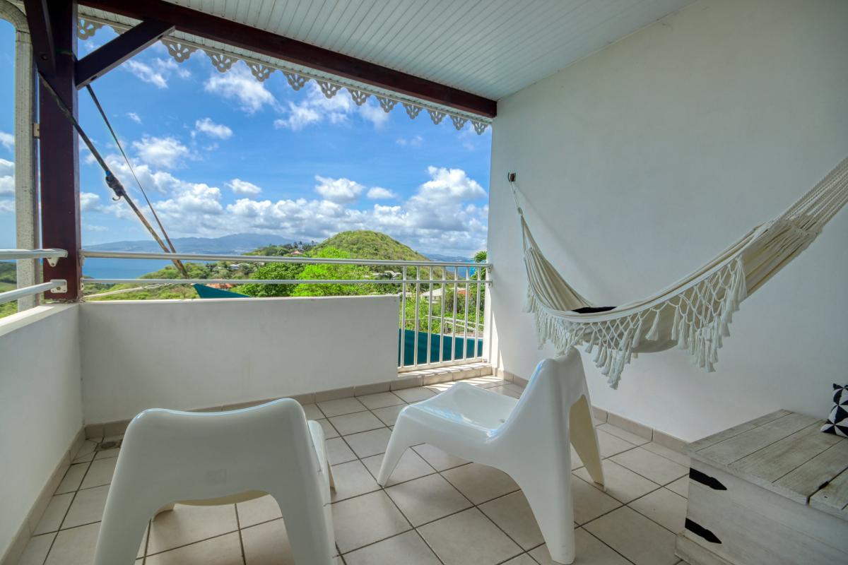 Location villa Trois Ilets Martinique - Terrasse chambre 1